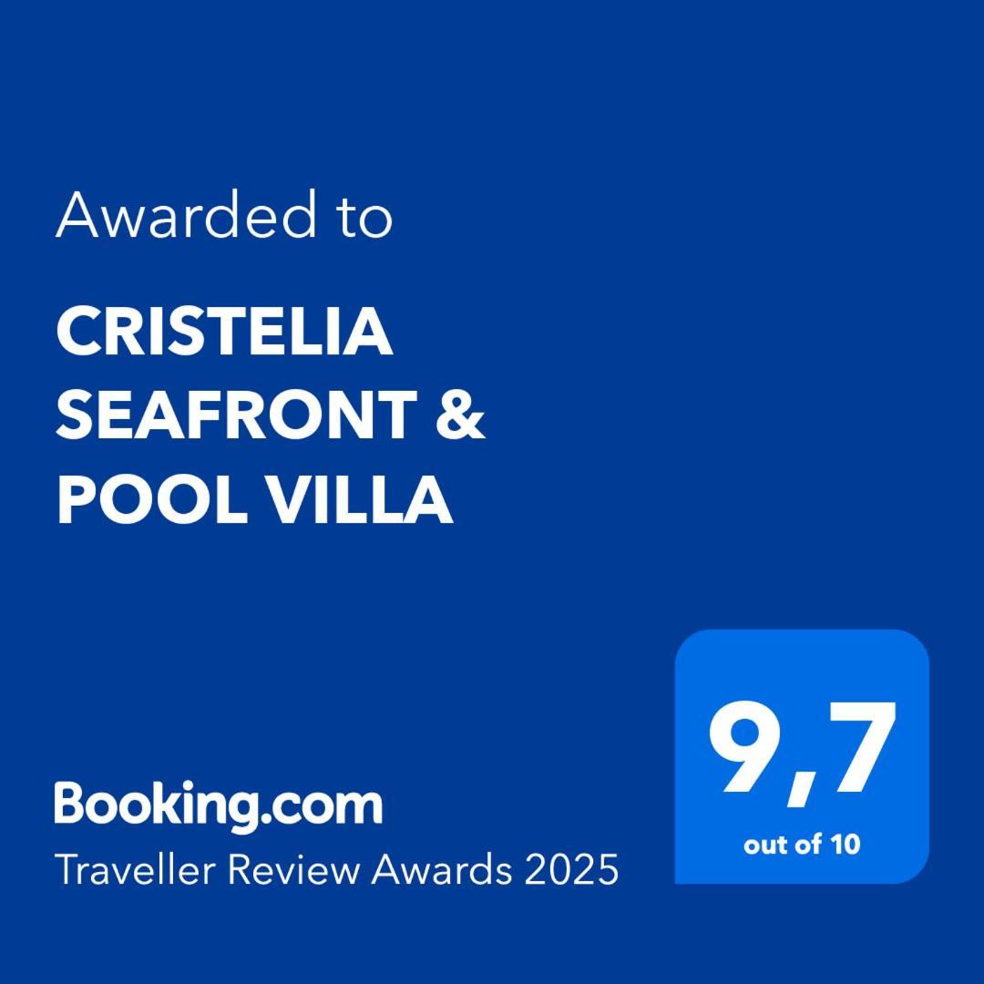 Cristelia Seafront & Pool Villa Lakhania Dış mekan fotoğraf